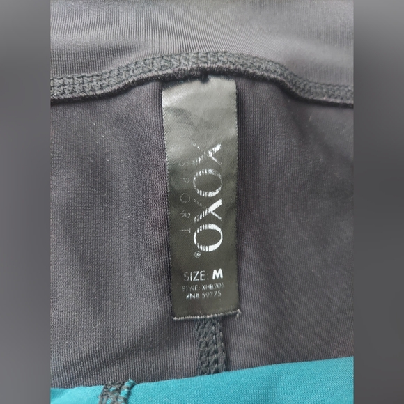 XOXO Teal and Black Leggings - Picture 5 of 6